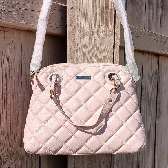 Kate Spade Small Georgina Gold Coast Satchel Cross-body Bag in Ballet Slipper - Picture 3 of 15